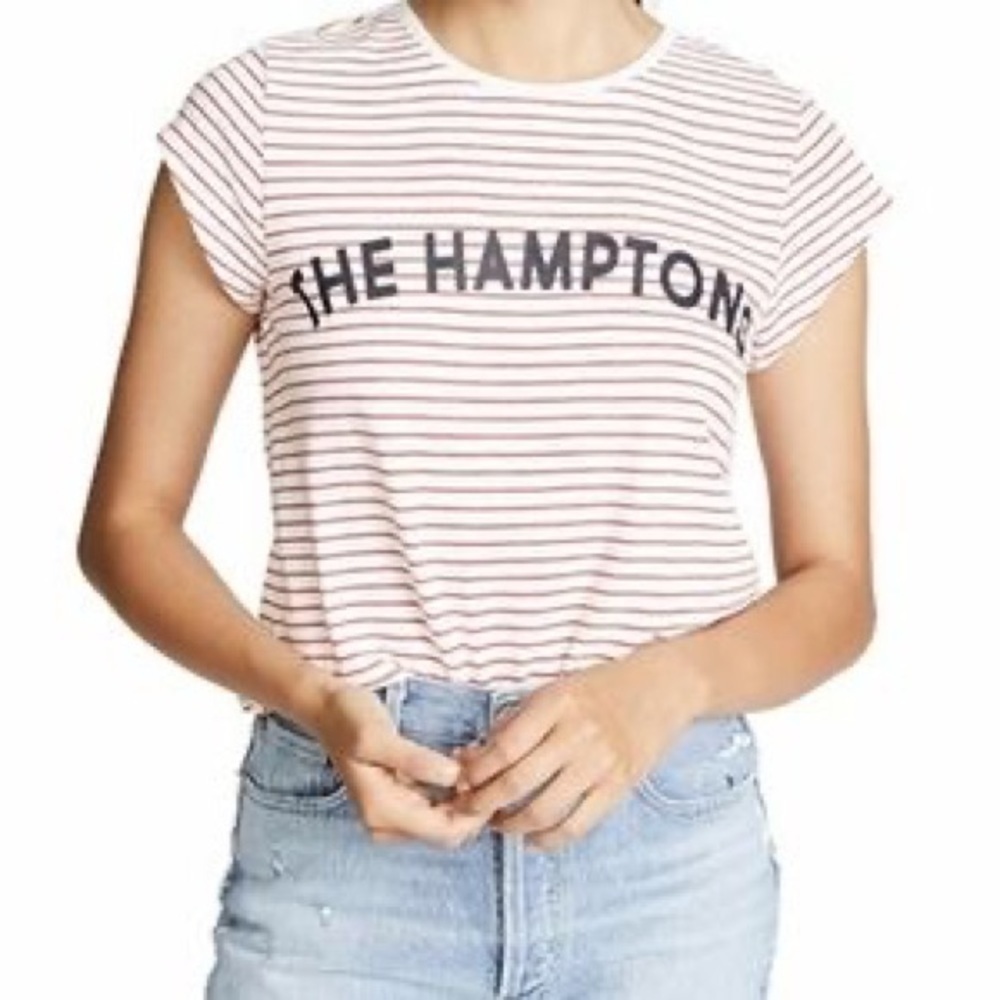 joie Striped The Hamptons T-Shirt Size Small